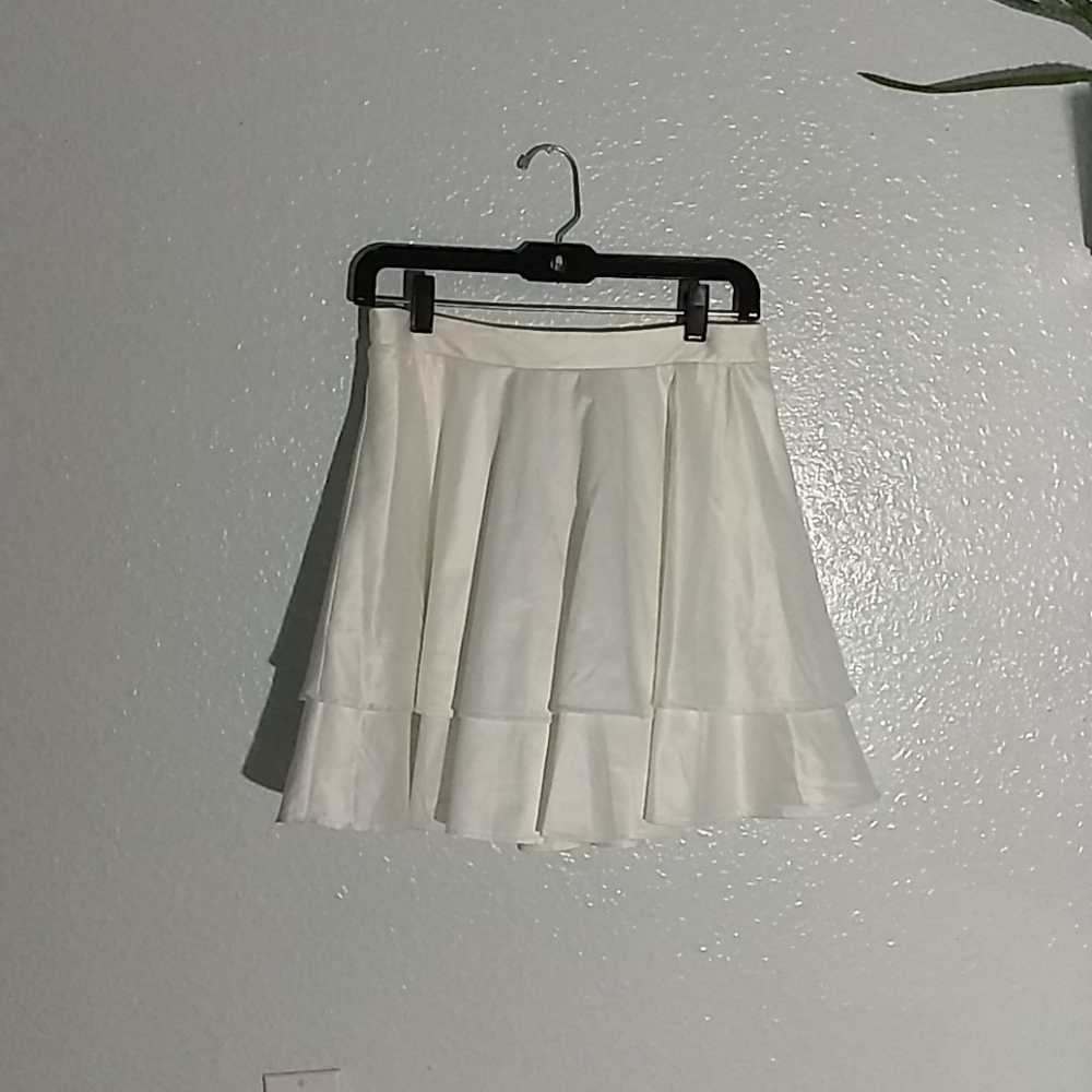 white skirt